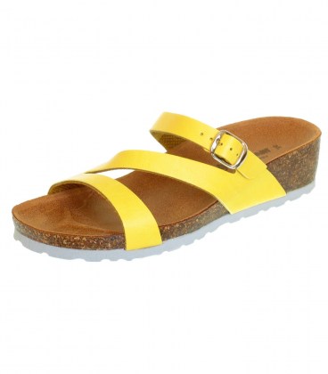 Шкіряні шльопанці Bellini  giallo