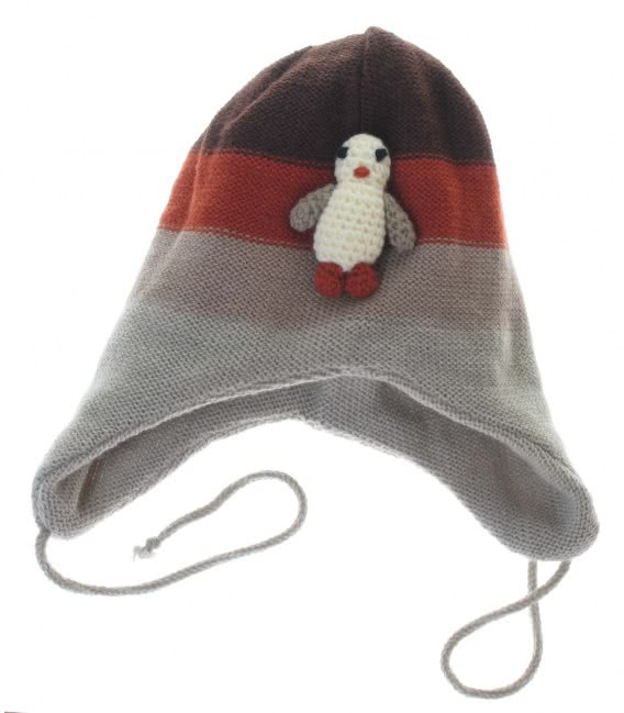 Вязаная шапочка ZIPPY пингвин