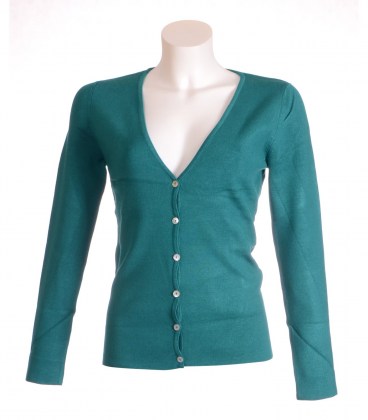 Трикотажная кофта на пуговицах YUKA