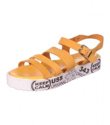 Кожаные босоножки Bellini yellow