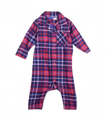 Байковый ромпер Lupilu red